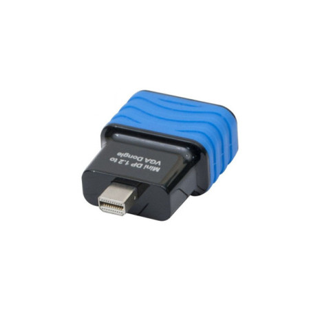 Mini-Convertisseur Actif MiniDisplayPort 1.2 vers VGA Noir/Bleu - OEM - ADA_MINI_DP_VGA