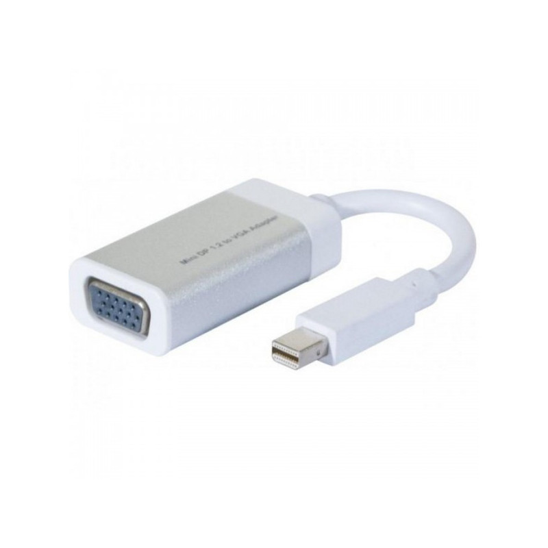 Adaptateur Mini-DisplayPort mâle vers VGA (HDDB15) femelle Blanc - CUC EXERTIS CONNECT - ADA_MINI_DP_1.2V