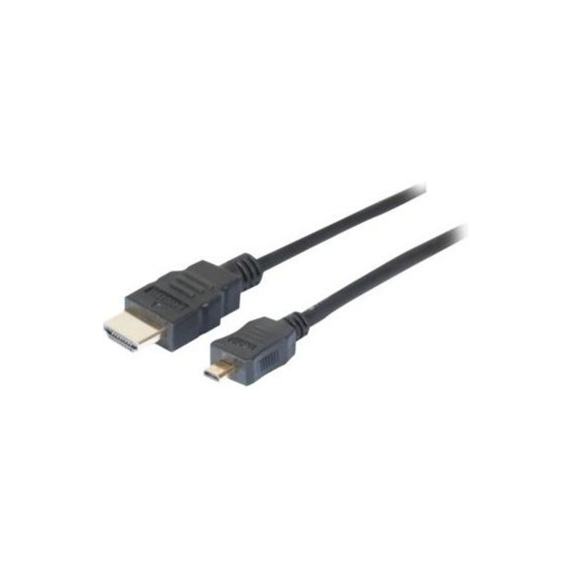 Câble HDMI micro mâle pour HDMI mâle avec Ethernet 2m Noir - CUC EXERTIS CONNECT - CAB_HDMI_MICROH_3M