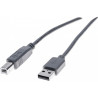 Câble éco USB 2.0 type A /B 1m Gris - DEXLAN - CAB_USB_1.M_ECO