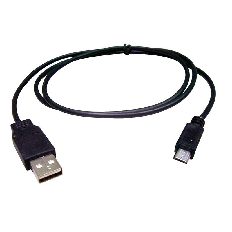 Câble USB 2.0 type A/micro B 2m Noir - OEM - CAB_USB2.0_2M 