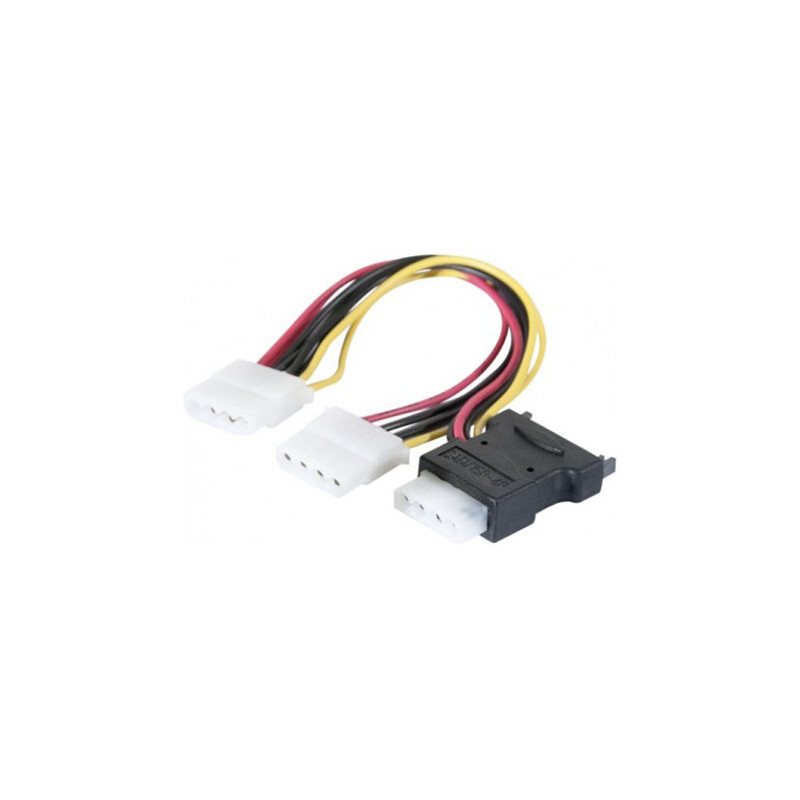 Doubleur d'alimentation SATA vers 3 Molex 30cm - CAB_DOUBL_147559