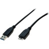 Câble USB type A pour Micro-USB de type B 1m Noir - CUC EXERTIS CONNECT - CAB_USB_149829