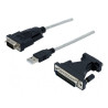 Adaptateur USB 2.0 vers Série DB9M-DB25 Noir - DACOMEX - ADA_USB2_DACOMEX