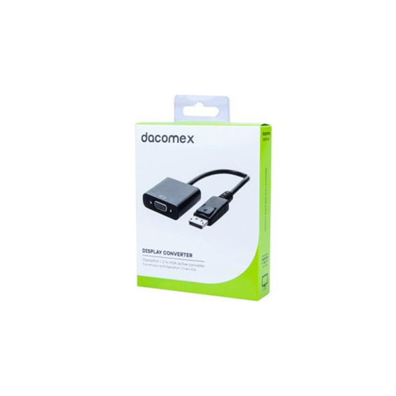 Convertisseur Actif DisplayPort 1.2 vers VGA Noir - DACOMEX - ADA_DP_VGA_CUC