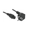 Câble D'alimentation Tripolaire Pour PC Portable 1.8m Noir - DEXLAN - CAB_ALIM_3P