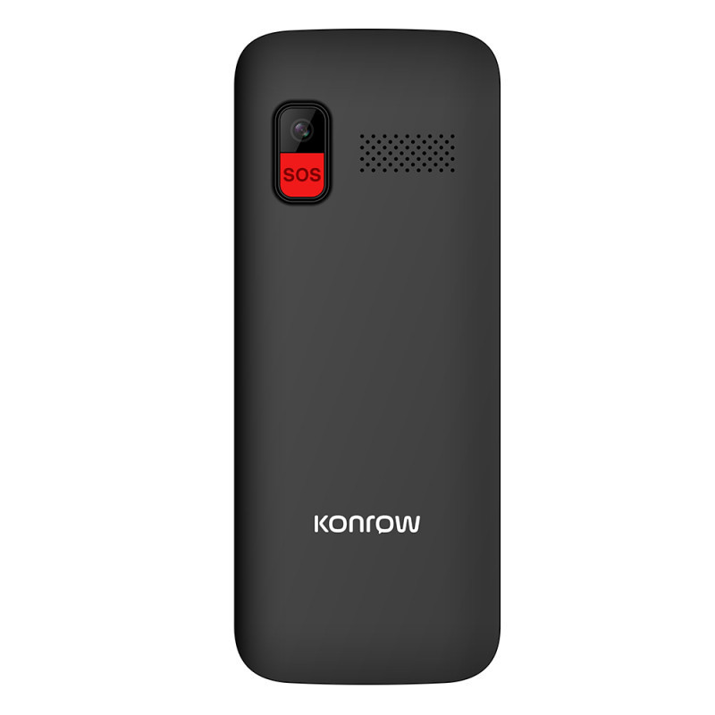Téléphone Senior 280 2.8" 2G + Support Noir - KONROW - GSM_KONROW_SEN280B