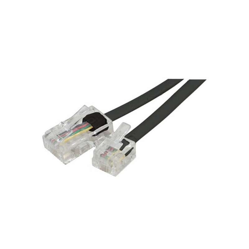 Câble Tél RJ11 vers RJ45 3M Noir - CAB_RJ11_RJ45_3M