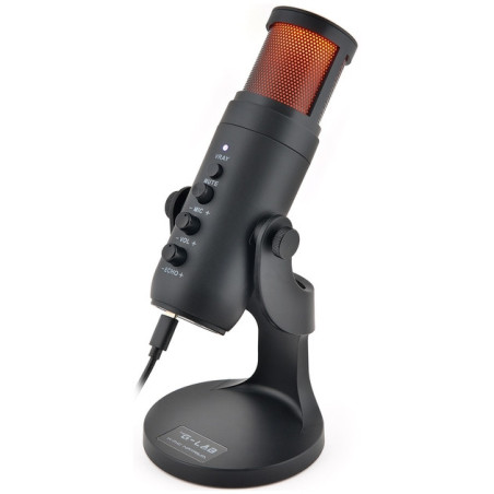 Microphone Natrium RGB pour Streaming/Vlogging Noir - THE G-LAB - BS_K_MIC_NATRIUM