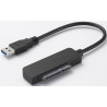 Adaptateur HDD SSD 2.5" USB 3.0 SATA Noir - HEDEN - ADA_HEDEN_25SATAU3