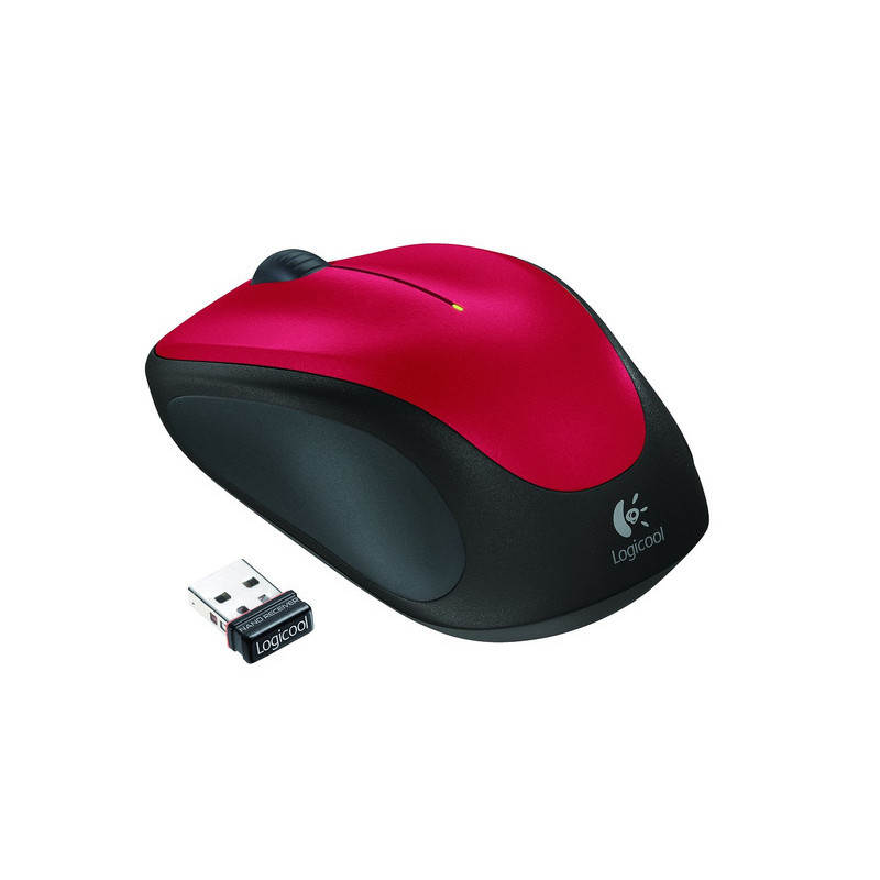 Souris sans Fil Optique 1000 DPI Rouge - LOGITECH - SOU_LOG_M235_RED