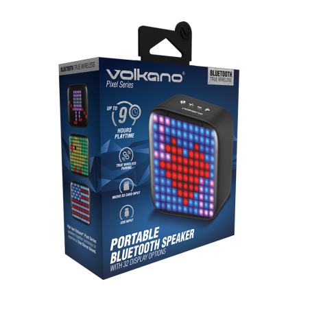 Speaker Bluetooth Pixel Noir - VOLKANO - VOL_VK_3457_BK
