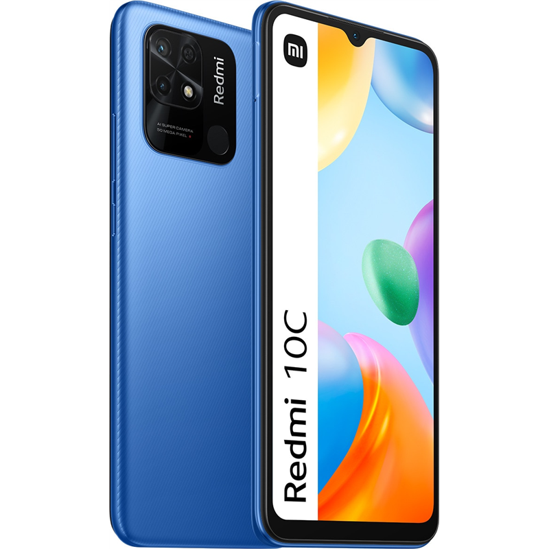 Smartphone Redmi 10C 4/128Go Bleu Océan - XIAOMI - GSM_XI_REDMI_10C_B