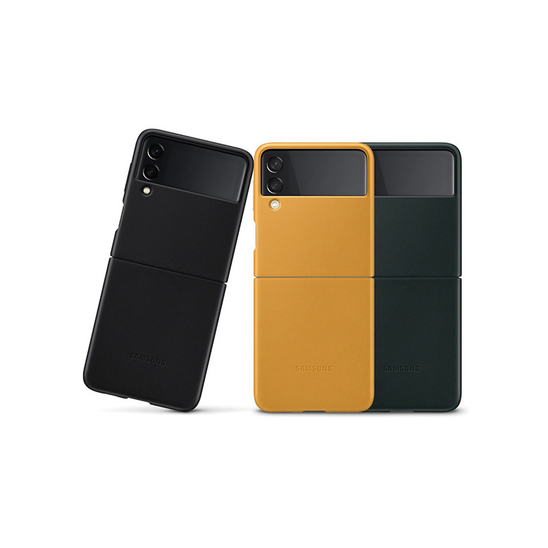 Étui en Cuir Pour Galaxy Z Flip3 5G Noir - SAMSUNG - HOU_SAM_EF_VF711LB