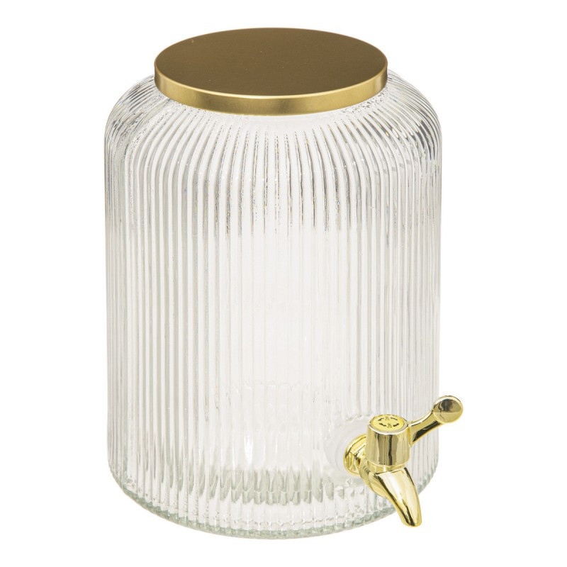 Distributeur de boisson Petit Salon 5L Doré/Transparent - SECRET DE GOURMET - 154885