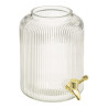 Distributeur de boisson Petit Salon 5L Doré/Transparent - SECRET DE GOURMET - 154885