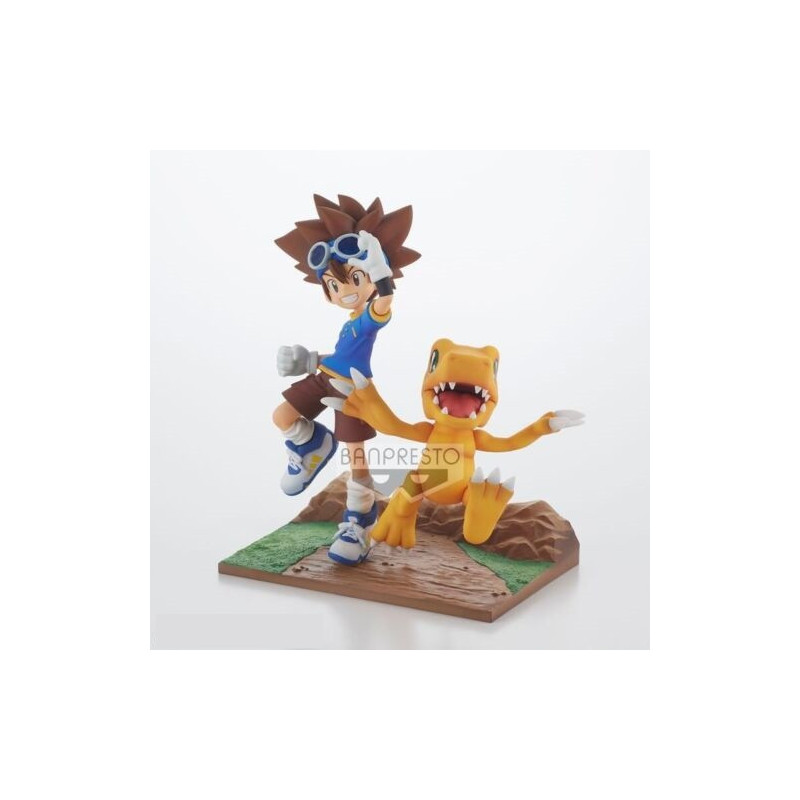 Figurine DXF Adventure Archives Digimon Taichi & Agumon 15cm - BANPRESTO - 75530019641