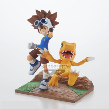 Figurine DXF Adventure Archives Digimon Taichi & Agumon 15cm - BANPRESTO - 75530019641