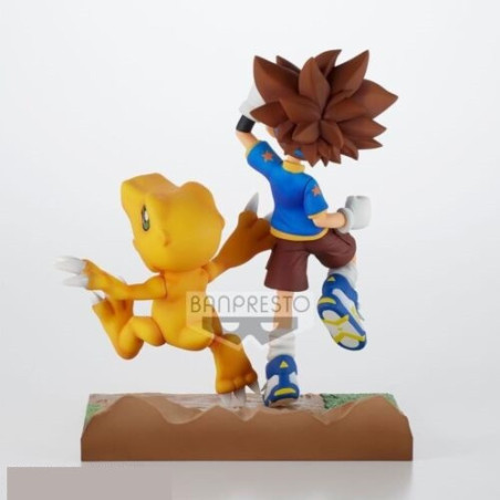 Figurine DXF Adventure Archives Digimon Taichi & Agumon 15cm - BANPRESTO - 75530019641