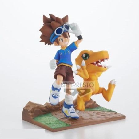 Figurine DXF Adventure Archives Digimon Taichi & Agumon 15cm - BANPRESTO - 75530019641
