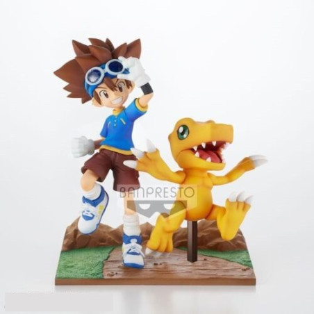 Figurine DXF Adventure Archives Digimon Taichi & Agumon 15cm - BANPRESTO - 75530019641