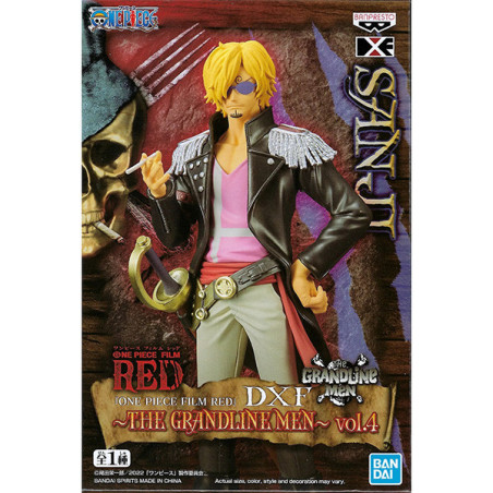 Figurine One Piece Red Dxf Grandline Men Vol,4 Sanji 17cm - BANPRESTO - 75530019639