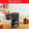 Cafetière filtre électrique Percolateur 870W 1,25L Anthracite - MOULINEX - FG1709