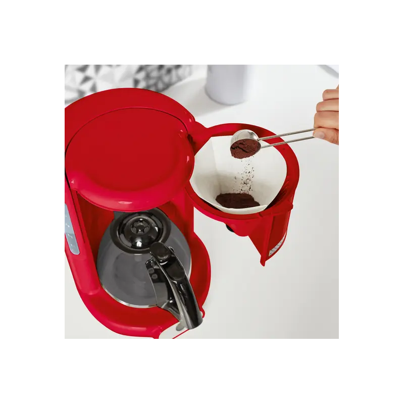 Cafetière filtre 1000W 1,25L Rouge - MOULINEX - FG3815