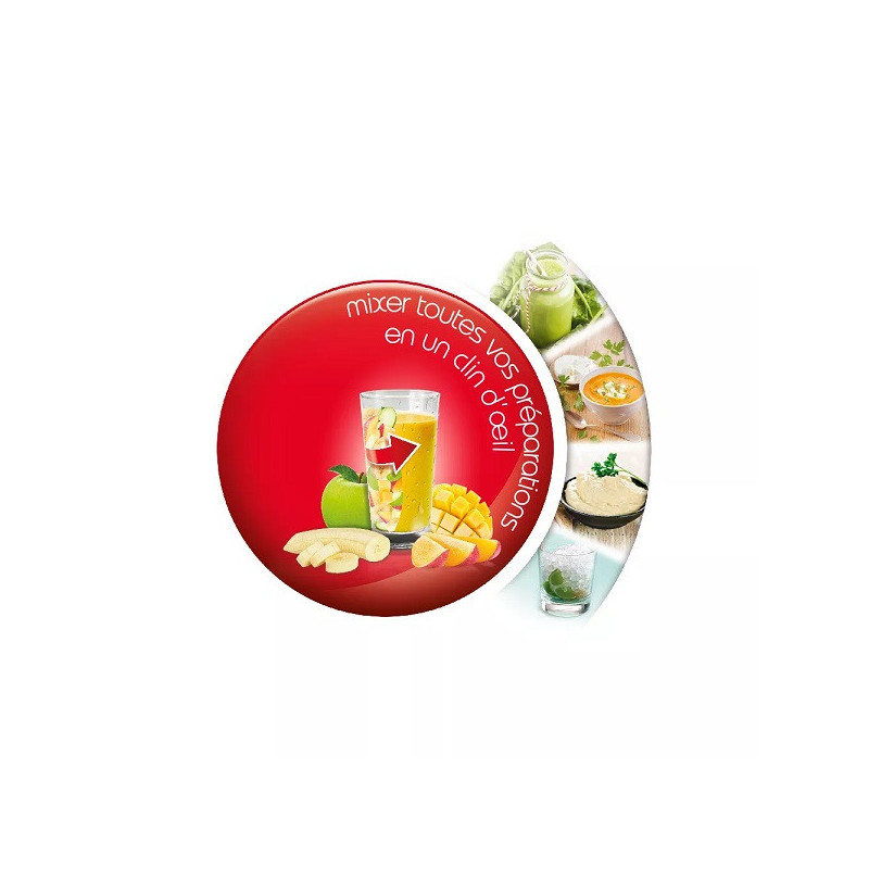 Blender BlendForce 800W Rouge - MOULINEX - LM4305