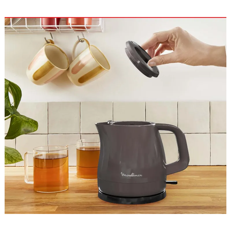 Bouilloire sans fil Principio 2400W 0,8L Gris - MOULINEX - BY1539