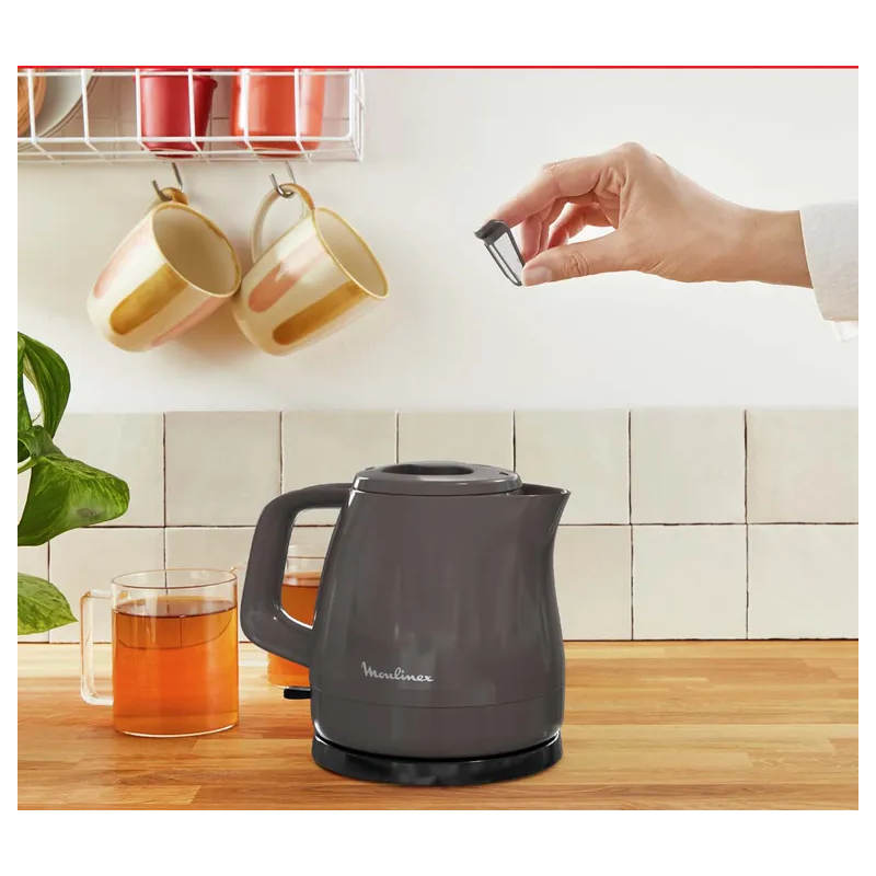 Bouilloire sans fil Principio 2400W 0,8L Gris - MOULINEX - BY1539