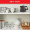 Bouilloire sans fil Principio 2400W 0,8L Gris - MOULINEX - BY1539