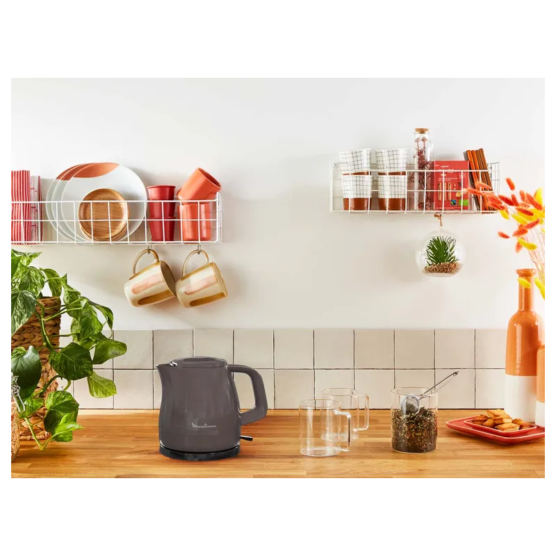 Bouilloire sans fil Principio 2400W 0,8L Gris - MOULINEX - BY1539