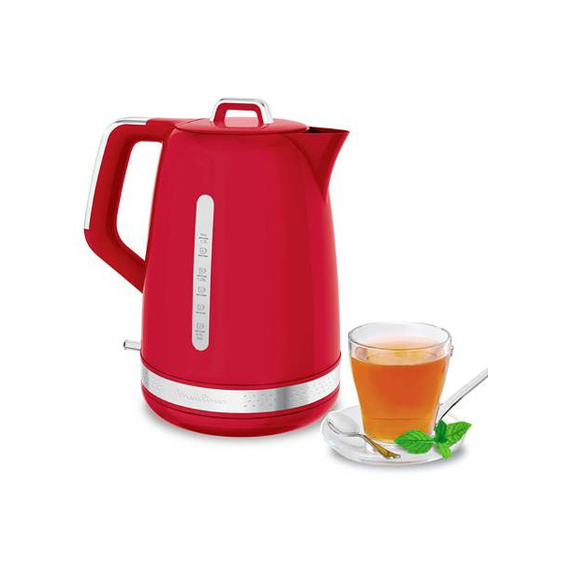Bouilloire sans fil 2400W 1,7L Rouge - MOULINEX - BY3205