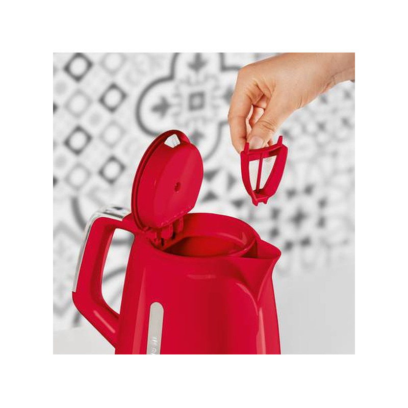 Bouilloire sans fil  2400W 1,7L Rouge - MOULINEX - BY3205