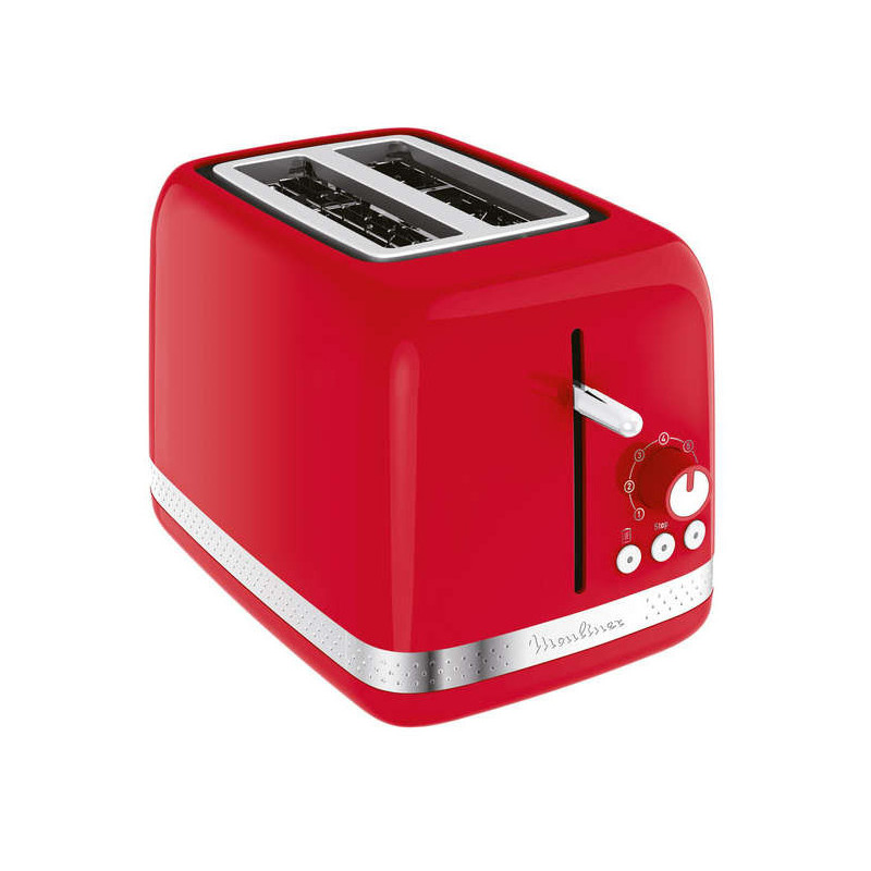 Grilles pain/toasters Soleil 2 fentes Rouge - MOULINEX - LT3005