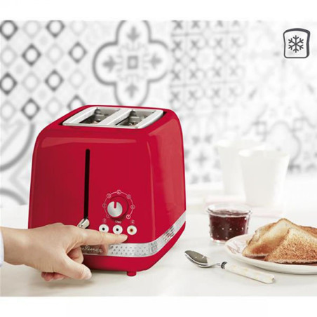 Grilles pain/toasters Soleil 2 fentes Rouge - MOULINEX - LT3005