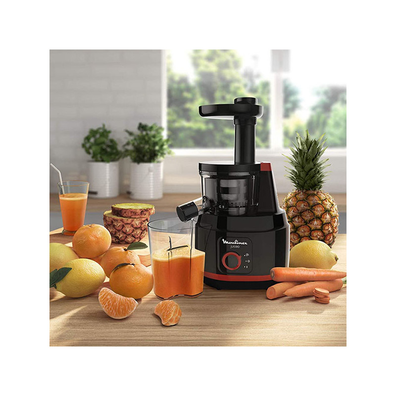 Extracteur de Jus Juiceo 150W Noir - MOULINEX - ZU1508