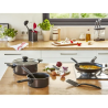 Sauteuse Easy cook & Clean avec couvercle 24cm Noir - TEFAL - B55432