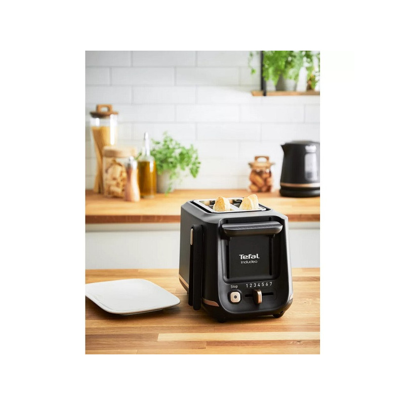 Grille-pain Includeo 2 Fentes 850W Noir - TEFAL - KI5338
