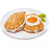 Gaufrier/Croque Monsieur Snack Time Colormania 700W Rouge/Noir - TEFAL - SW3415