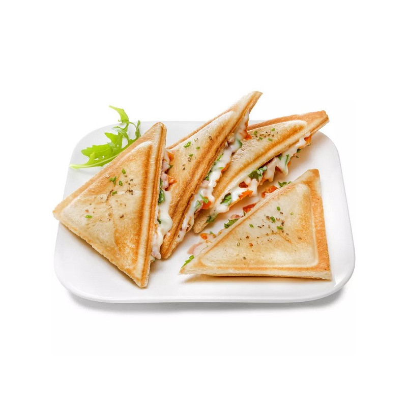 Gaufrier/Croque Monsieur Snack Time Colormania 700W Rouge/Noir - TEFAL - SW3415