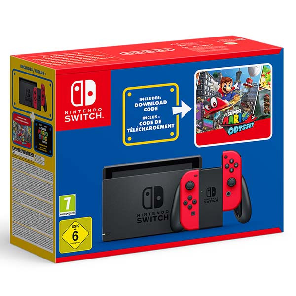 Console Nintendo Switch Edition Super Mario Odyssey Rouge/Noir - MILESTONE  - 72461522701 