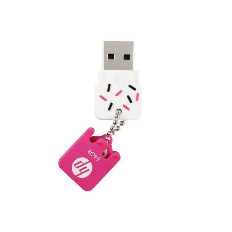 Clé USB U Disk Portable 2.0 64Go Rose - HP - CLEHPROSE64GB