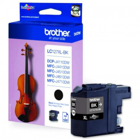 Cartouche Jet d'encre 1200 pages XL Noir - BROTHER - LC127XLBK