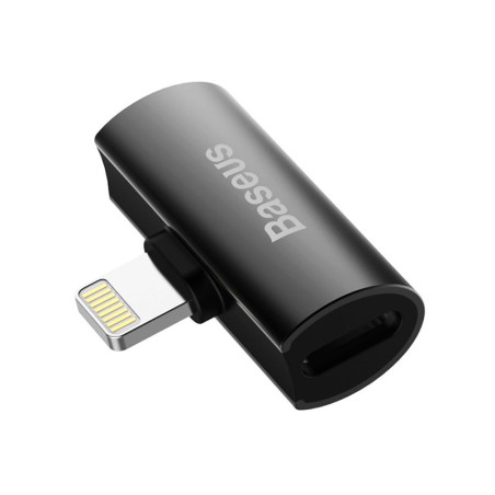 Adaptateur L46 Lightning Mâle Vers Double Lightning Femelle Noir - BASEUS - TEKH287143