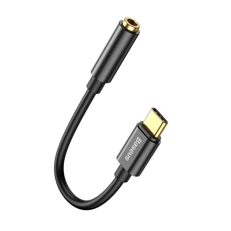Câble L54 Audio Adapter USB-C + mini jack 3,5mm Noir - BASEUS - BAS297845