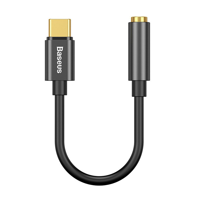 Câble L54 Audio Adapter USB-C + mini jack 3,5mm Noir - BASEUS - BAS297845
