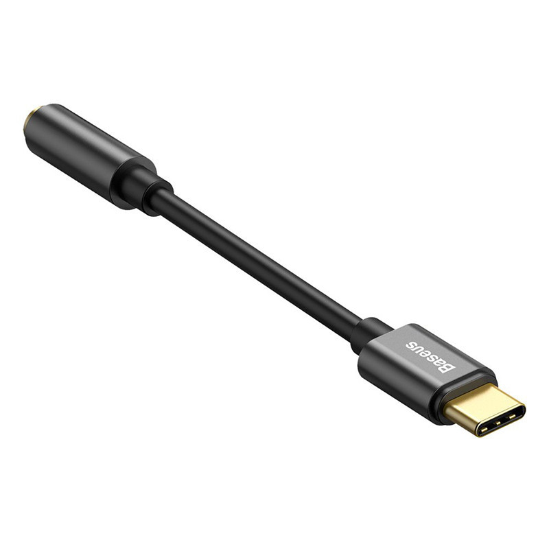 Câble L54 Audio Adapter USB-C + mini jack 3,5mm Noir - BASEUS - BAS297845