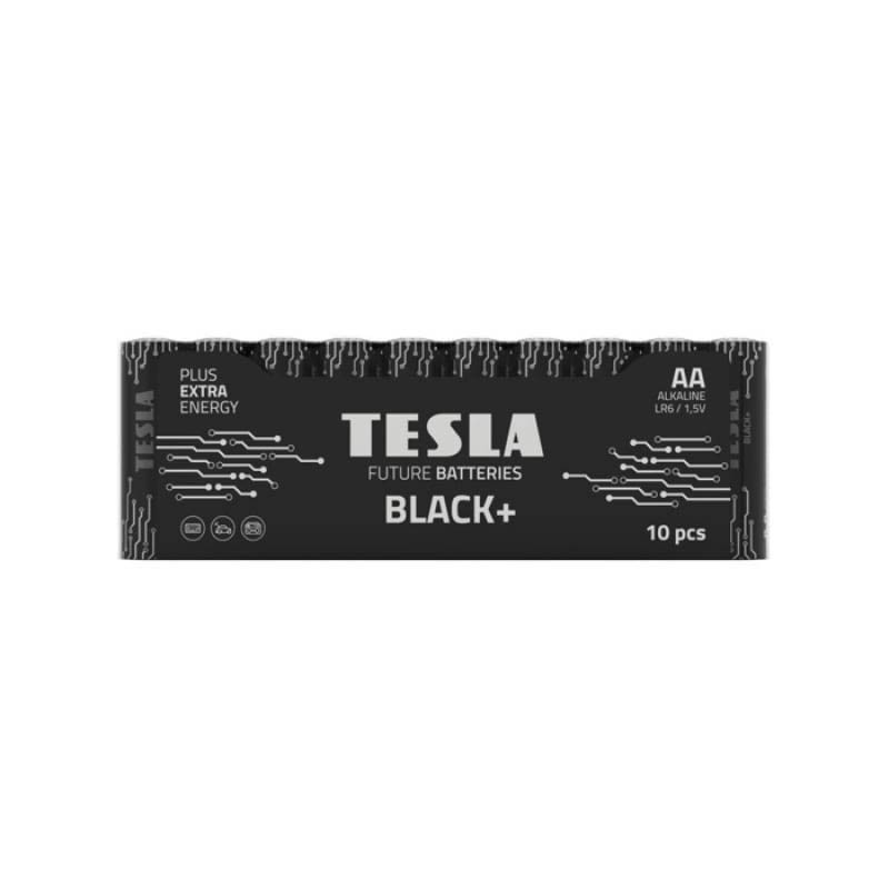 Piles AA 1.5V Alcalin x10 Noir - TESLA - TESLAAABLACK+10